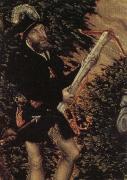 Lucas Cranach Details of The Stag Hunt oil